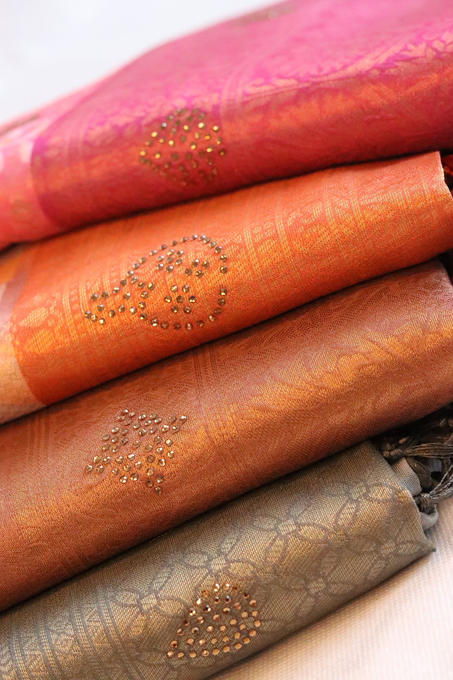 Pink Silk Saree with Floral Digital Print