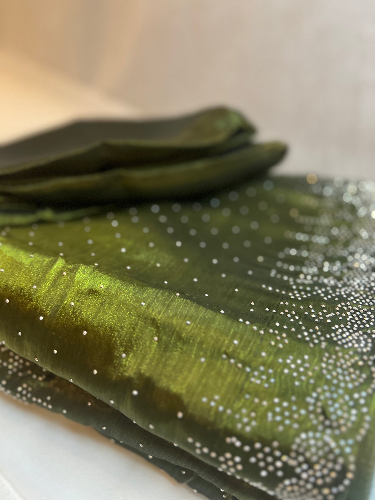 Green Jimmy Choo Saree